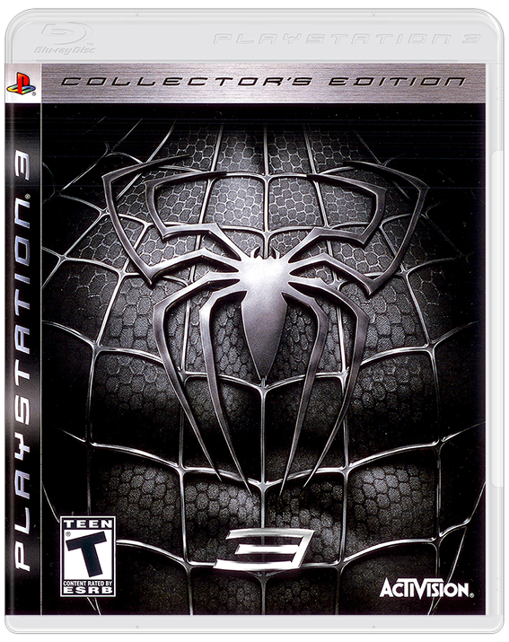 Spiderman 3 box art for Playstation 3